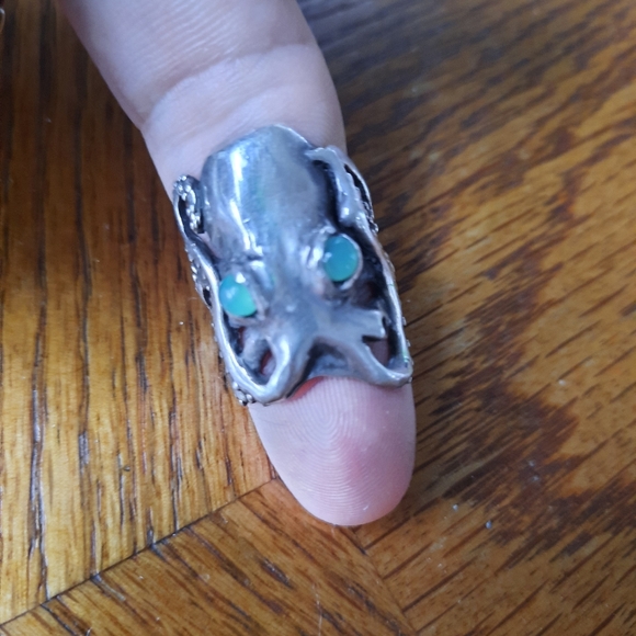 Hand Crafted Jewelry - Artisan Octopus Kraken Ring 6 1/2